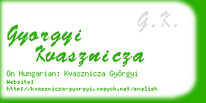 gyorgyi kvasznicza business card